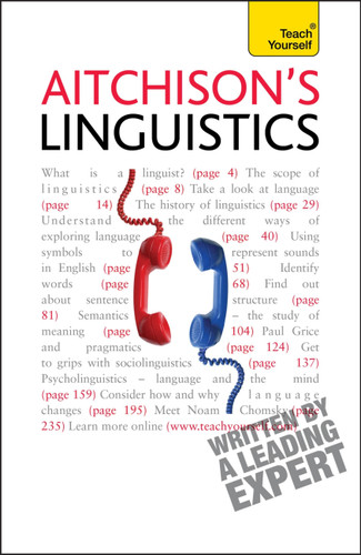 Aitchison's Linguistics book cover by Jean Atchison