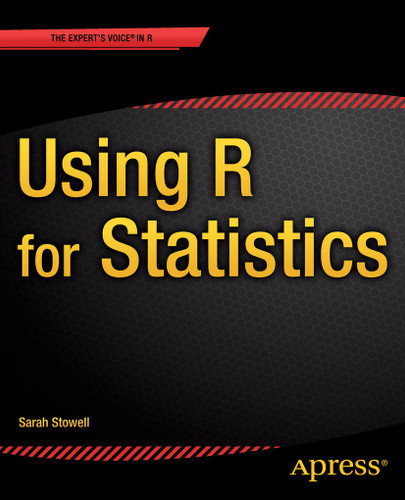 Using R for Statistics book cover by Sarah Baldock