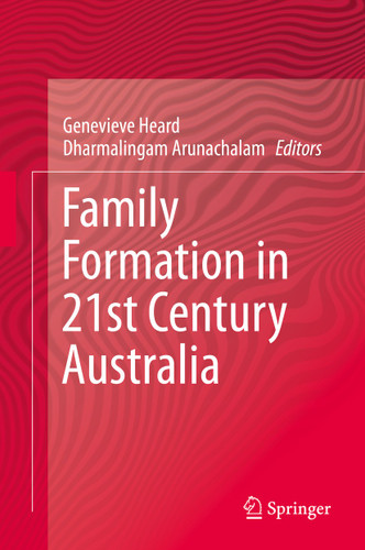 Family Formation in 21st Century Australia book cover by 