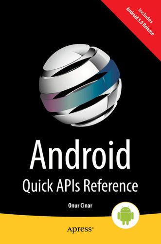 Android Quick APIs Reference book cover by Onur Cinar