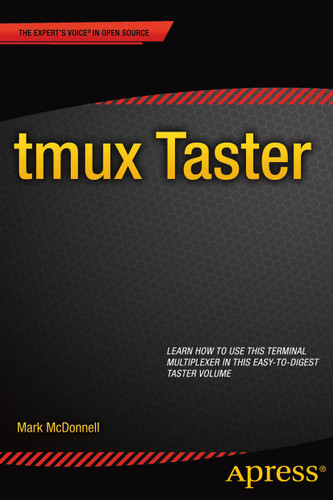 tmux Taster book cover by Mark McDonnell