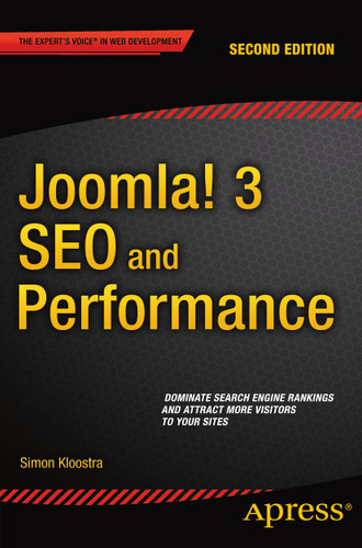 Joomla! 3 SEO and Performance book cover by Simon Kloostra