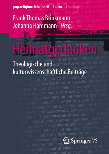 Heimatgedanken: Theologische und kulturwissenschaftliche Beiträge (pop.religion: lebensstil – kultur – theologie) book cover by 