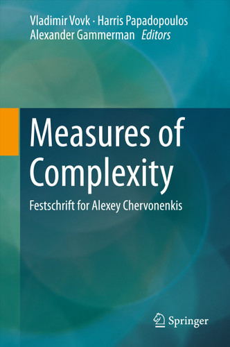 Measures of Complexity: Festschrift for Alexey Chervonenkis book cover by 
