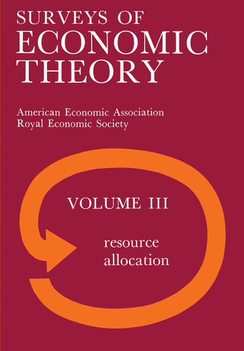 Surveys of Economic Theory: Resource Allocation book cover by NA NA