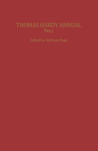 Thomas Hardy Annual No. 2 (Macmillan Literary Annuals) book cover by 