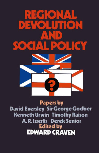 Regional Devolution and Social Policy book cover by E. Craven