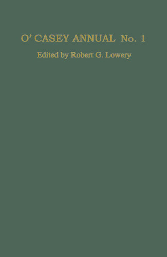 O’Casey Annual No. 1 (Macmillan Literary Annuals) book cover by 