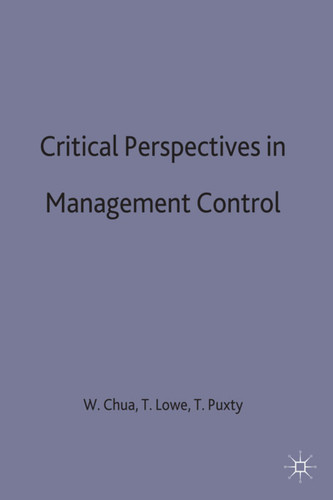 Critical Perspectives in Management Control book cover by 