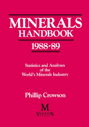 Minerals Handbook 1988–89: Statistics and Analyses of the World’s Minerals Industry book cover by 