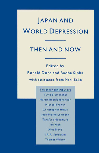Japan and World Depression: Then and Now book cover by 