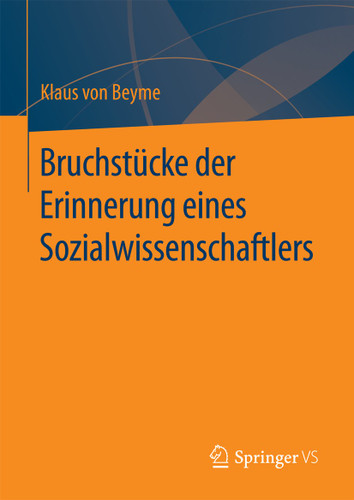 Bruchstücke der Erinnerung eines Sozialwissenschaftlers book cover by Klaus von Beyme
