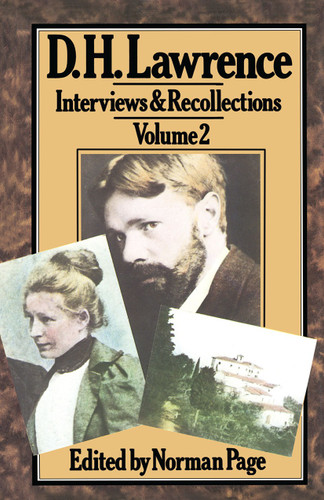 D. H. Lawrence (Interviews and Recollections) book cover by Norman Page