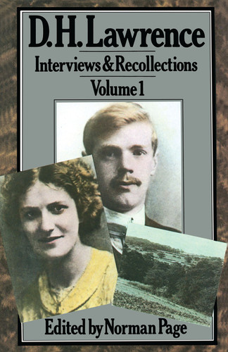 D. H. Lawrence (Interviews and Recollections) book cover by Norman Page