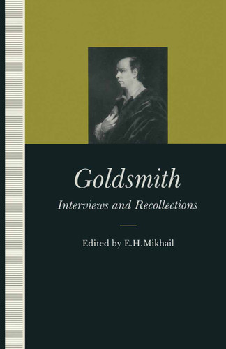 Goldsmith: Interviews and Recollections (Interviews and Recollections) book cover by 