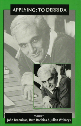 Applying: To Derrida book cover by 