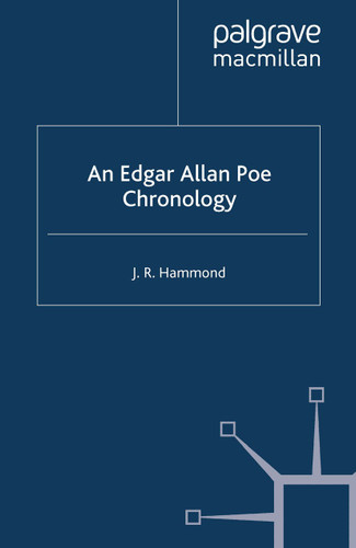 An Edgar Allan Poe Chronology (Author Chronologies Series) book cover by J. Hammond