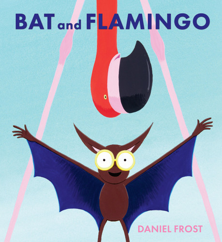 Bat and Flamingo book cover by Daniel Frost
