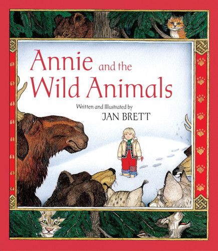 Annie and the Wild Animals book cover by Jan Brett