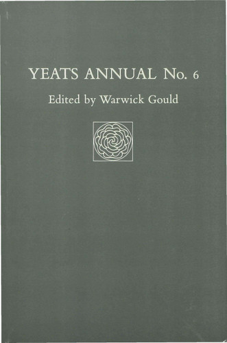 Yeats Annual No 6 (Yeats Annual) book cover by 