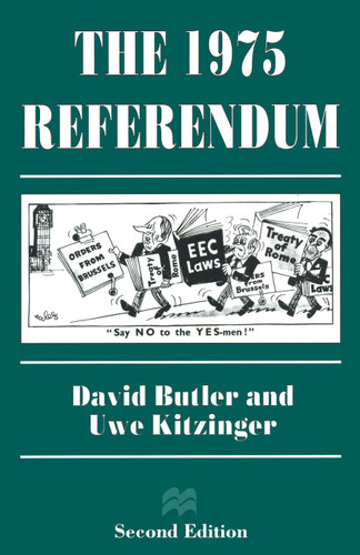 The 1975 Referendum book cover by David Butler, Uwe Kitzinger