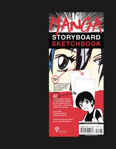 Manga Storyboard Sketchbook: A Comic Book Sketchbook with Storyboard Layout Grids, Acid-Free Medium-Weight Drawing Comic Book Paper book cover by Union Square & Co.