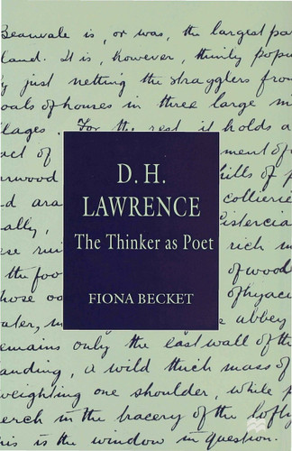 D.H. Lawrence: The Thinker as Poet book cover by F. Becket