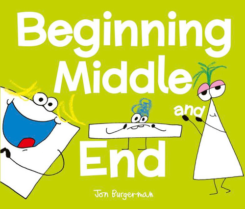 Beginning, Middle, and End book cover by Jon Burgerman