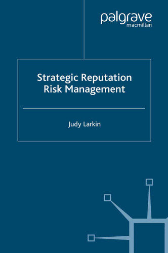 Strategic Reputation Risk Management book cover by J. Larkin