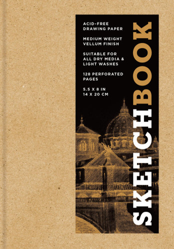Sketchbook 5.5 x 8" Kraft Hardcover Mixed Media Sketchbook for Drawing: Acid-Free Quality Paper (128 pages) (Union Square & Co. Sketchbooks) book cover by Union Square & Co.
