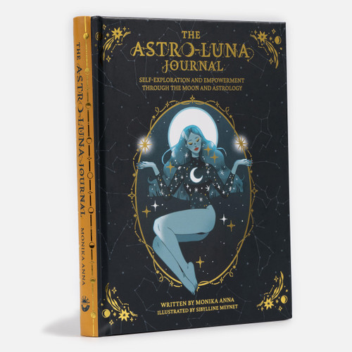 The Astro-Luna Journal: Self-Exploration and Empowerment Through the Moon and Astrology book cover by Monika Anna