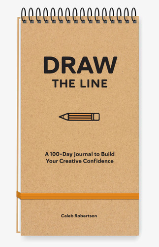 Draw the Line: A 100-Day Journal to Build Your Creative Confidence book cover by Caleb Robertson