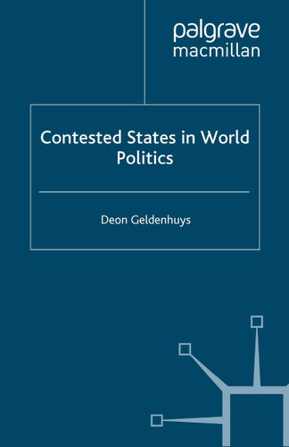 Contested States in World Politics book cover by D. Geldenhuys