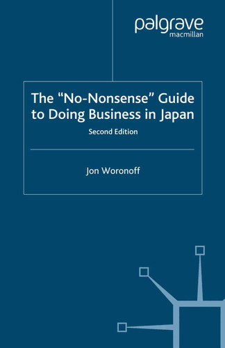 The 'No-Nonsense' Guide to Doing Business in Japan book cover by J. Woronoff