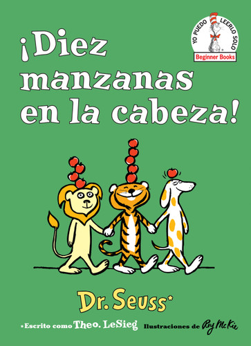 ¡Diez manzanas en la cabeza! (Ten Apples Up on Top! Spanish Edition) (Beginner Books) book cover by Dr. Seuss