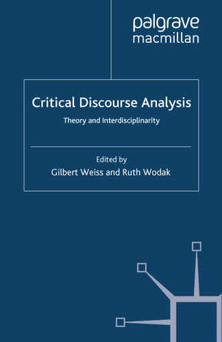 Critical Discourse Analysis: Theory and Interdisciplinarity book cover by 