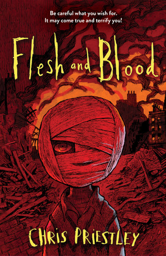 Flesh and Blood (Everyone Can Be a Reader (Middle Grade Sci Fi/Fantasy)) book cover by Chris Priestley