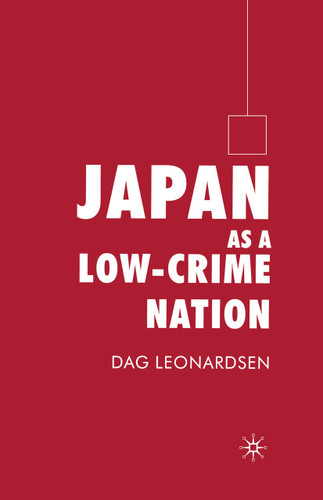 Japan as a Low-Crime Nation book cover by D. Leonardsen