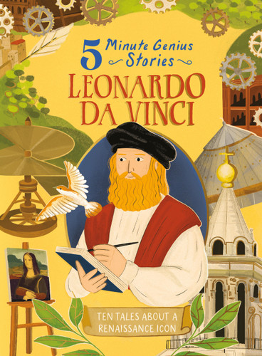 Leonardo da Vinci: 5-Minute Genius Stories (5-Minute Genius Stories) book cover by Wil Mara, Union Square Kids