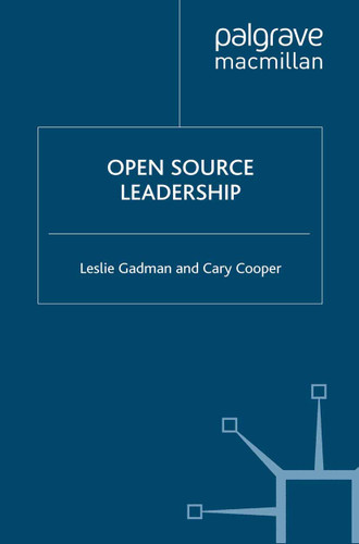Open Source Leadership book cover by L. Gadman, C. Cooper