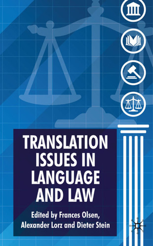 Translation Issues in Language and Law book cover by 