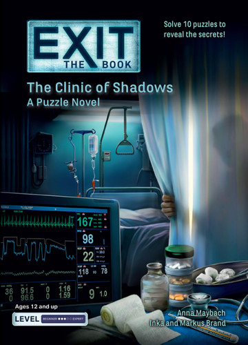 EXIT: The Book - The Clinic of Shadows: A Puzzle Novel (Exit: The Book) book cover by Markus Brand, Inka Brand, Anna Maybach