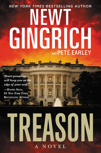 Treason: A Novel (The Major Brooke Grant Series #2) book cover by Pete Earley, Newt Gingrich