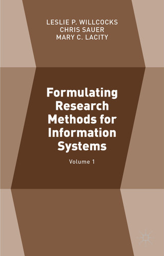 Formulating Research Methods for Information Systems: Volume 1 book cover by 