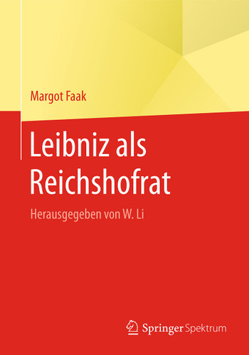 Leibniz als Reichshofrat: Herausgegeben von W. Li book cover by Margot Faak