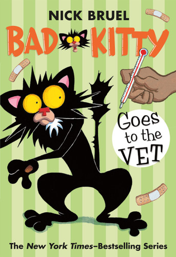 Bad Kitty Goes to the Vet (paperback black-and-white edition) (Bad Kitty) book cover by Nick Bruel