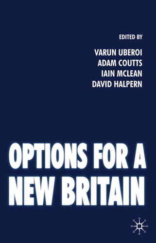 Options for a New Britain book cover by Varun Uberoi, David Halpern