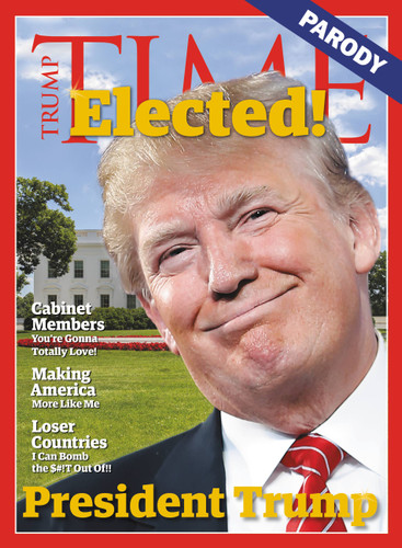 President Trump: Parody book cover by Jim Downey, Tom Connor