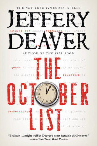 The October List book cover by Jeffery Deaver