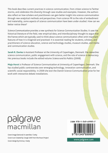 Science Communication: Culture, Identity and Citizenship book cover by Sarah R. Davies, Maja Horst